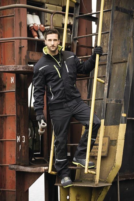 Blouson de pilote Terrax Workwear taille M noir/limette 100 % PES TERRAX_0