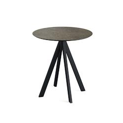 Essentials Table de bistrot - Plateau rond - Diamètre 70 cm - Noir/Midnight Marble - Infinity - Veba - 120011670_0