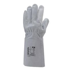 Coverguard - Gants de soudeur en croute de bovin antistatique manchette 15cm EUROWELD 200 (Pack de 10) Gris Taille 11 - 11 gris cuir 5450564048034_0