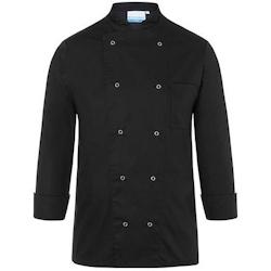 KARLOWSKY Veste de cuisine mixte, manches longues, noir, pressions, XL - XL noir 4040857950246_0