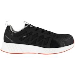 Reebok - Chaussures de sécurité basses noire blanche et orange en maille nylon embout composite S1P SRC Noir / Blanc Taille 38 - 38 noir matière sy_0