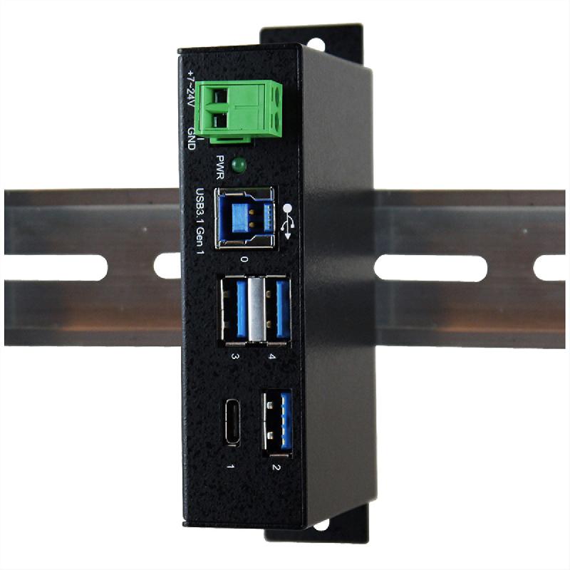 EXSYS EX-1194HMS Hub USB 3.2 Gen1 à 4 ports, C-femelle, protection de surtension_0
