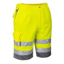 Portwest E043 Bermuda HiVis Poly-coton Jaune/Gris - Taille S_0