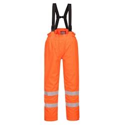Portwest - Pantalon de pluie doublé Bizflame HV Orange Taille L - L orange S781ORRL_0