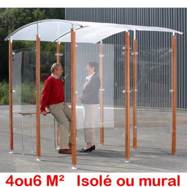 Abri fumeurs 4 et 6 m² En isolé 6 m²_0