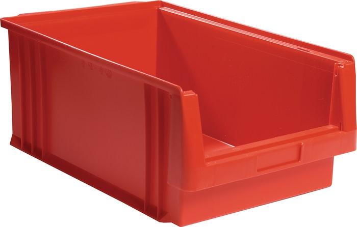 Boîte de rangement à  ouverture frontale PLK L500xl315xH200mm PP rouge LA-KA-PE_0