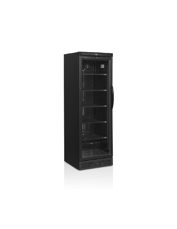 Armoire à boissons 1 porte vitrée - Fermeture à clef d'origine - Noir - 320L - CEV425BLACKL/H_0