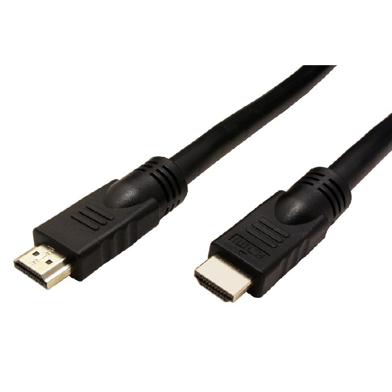 Câble HDMI High Speed avec Ethernet, connecteurs dorés, noir, 15 m_0