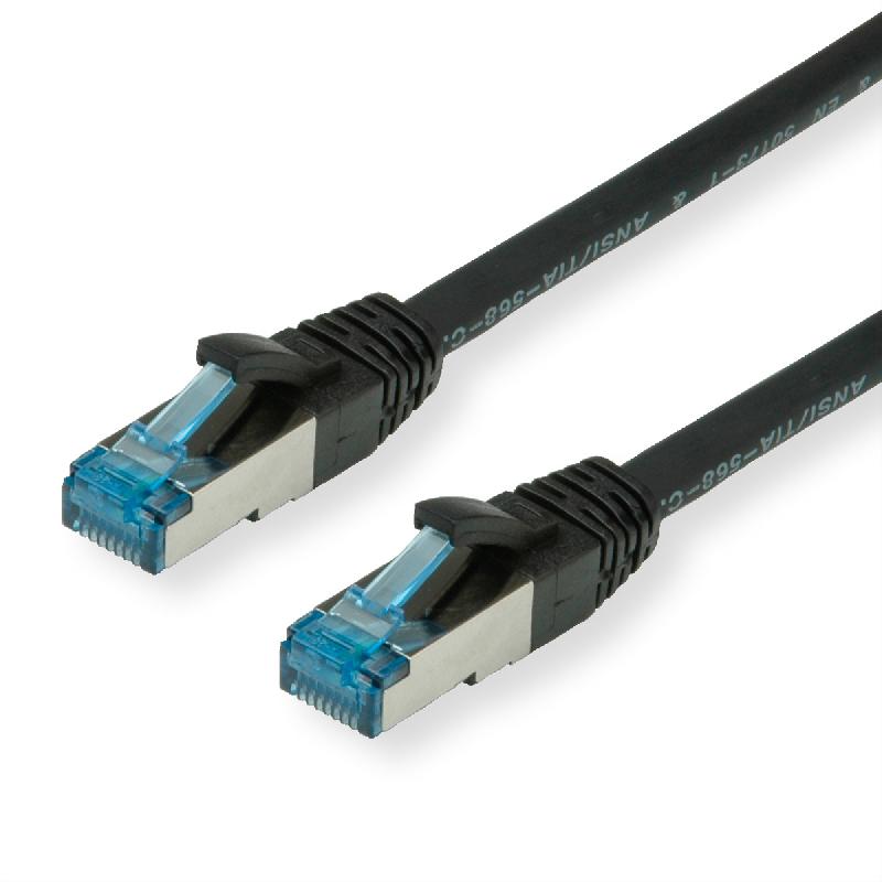 Cordon VALUE Cat.6A (Classe EA) / 10 Gigabit S/FTP, LSOH, noir, 1,5 m_0