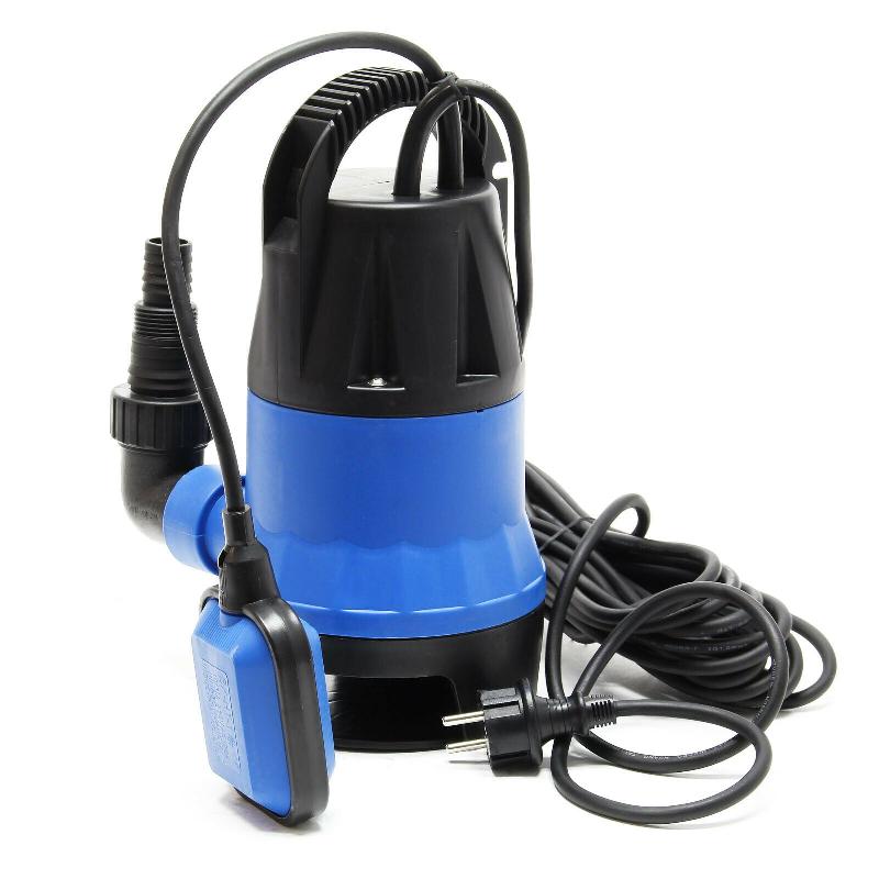 POMPE SUBMERSIBLE POUR EAUX USÉES 400 WATTS 7500L/H JARDIN PUITS DRAINAGE ÉVACUATION BLEU 16_0000624_0