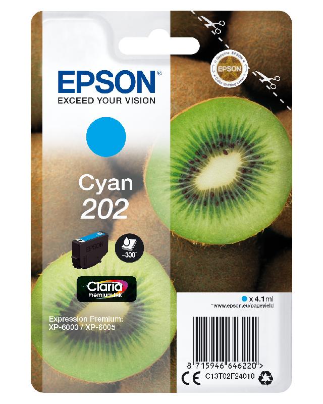 Epson Kiwi Singlepack Cyan 202 Claria Premium Ink_0