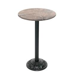 Restootab - Mange-debout style bistrot Ø60cm marbre grec - marron TB-VRSFF-R60M-MB.GRE_0