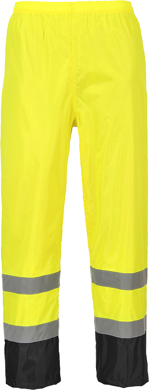 Pantalon de pluie hi-vis bicolore   jaune noir h444, 4xl_0