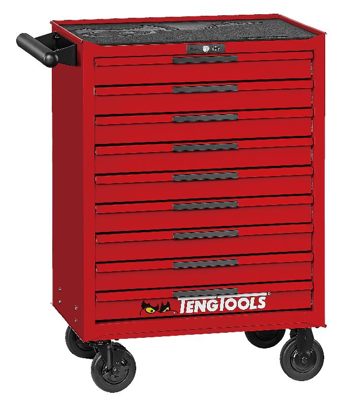 Servante d'atelier professionnelle 9 tiroirs rouge Teng Tools TSW26R9_0