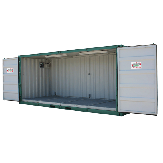 Container de stockage pour produits phytosanitaires à ouverture totale, 32m3_0
