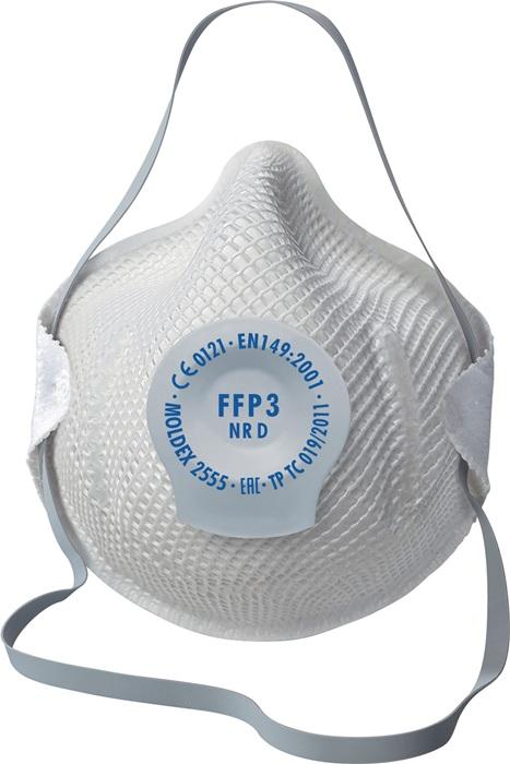 Masque de protection respiratoire Klassiker 255501 FFP3 / V NR D avec soupape d'expiration 20pcs/carton MOLDEX_0