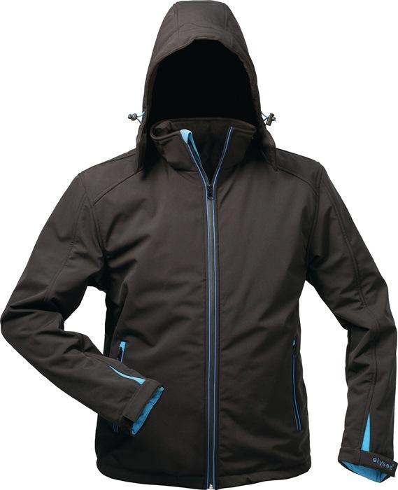 Veste softshell d'hiver Uranos taille XL noir/bleu 96 % PES/4 % élasthanne ELYSEE_0