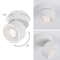 Paulmann Plafonnier LED Spircle     78mm   8W 550lm 230V  3000K Blanc dépoli 93373 - blanc aluminium 93373_0