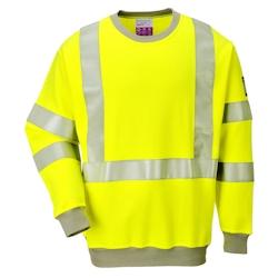 Portwest - Sweat-shirt résistant à la flamme et antistatique HV Jaune Taille M - M jaune FR72YERM_0