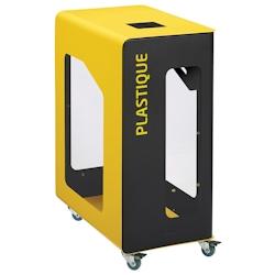 Borne De Tri Support Sac Mobile 90L Cubatri Vigi Plastique Manga/Jaune - 54804 - Rossignol - 54804_0