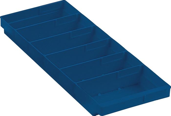 Boîte pour étagère L500xl240xH65mm bleue polypropylène RASTERPLAN_0