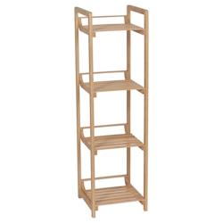 TENDANCE Meuble Etagère de rangement 4 niveaux en Bambou H 104 cm - beige 3664323181302_0