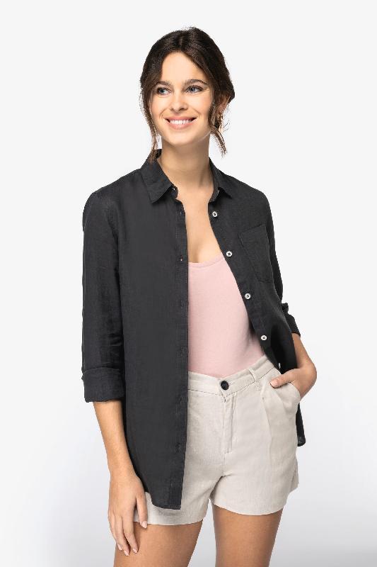 Chemise en lin femme  -  Réf: NS505_0