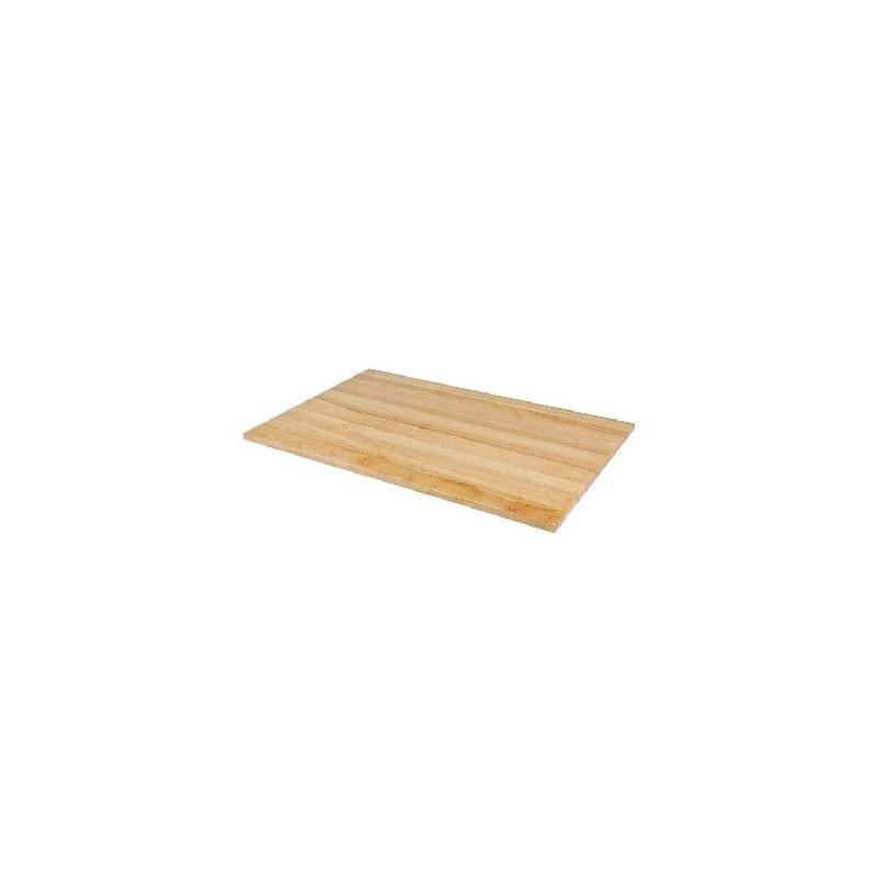 Plateau de table rectangulaire (L)1100 x (P)700 mm, finition bois naturel_0