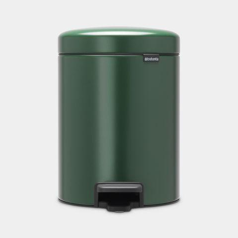 Poubelle à pédale newIcon Brabantia - 5 litres - Pine Green - XS - Anti-odeurs et stable_0