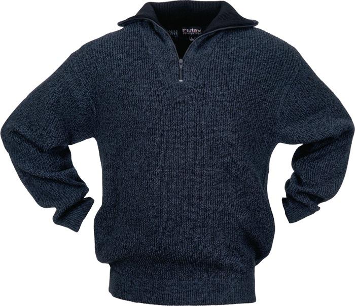 Pullover taille XL noir/bleu moucheté 100 % polyacrylique SCHEIBLER_0