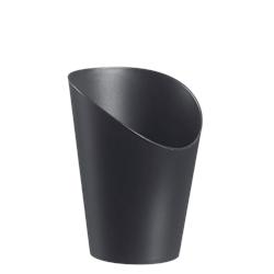 SOLIA Barquette frites LOOP PP noir H125 Ø91 mm - par 120 pièces - noir plastique polypropylène DP10250_0