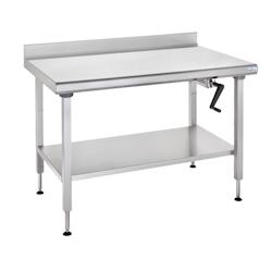 Tournus Equipement Table inox Ergonomix à dosseret 800 x 1800 x 700 cm Tournus - plastique 424716_0