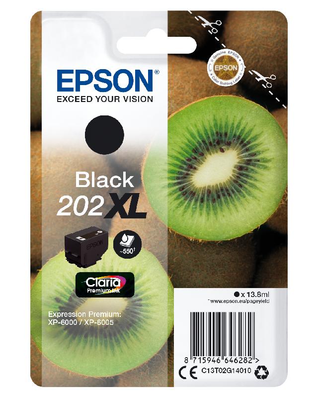 Epson Kiwi Singlepack Black 202XL Claria Premium Ink_0
