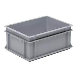 Bac gerbable standard norme Europe 400x300x65mm - Polypropylène gris - 6L - Palettisable - gris plastique polypropylène BPG0001_0