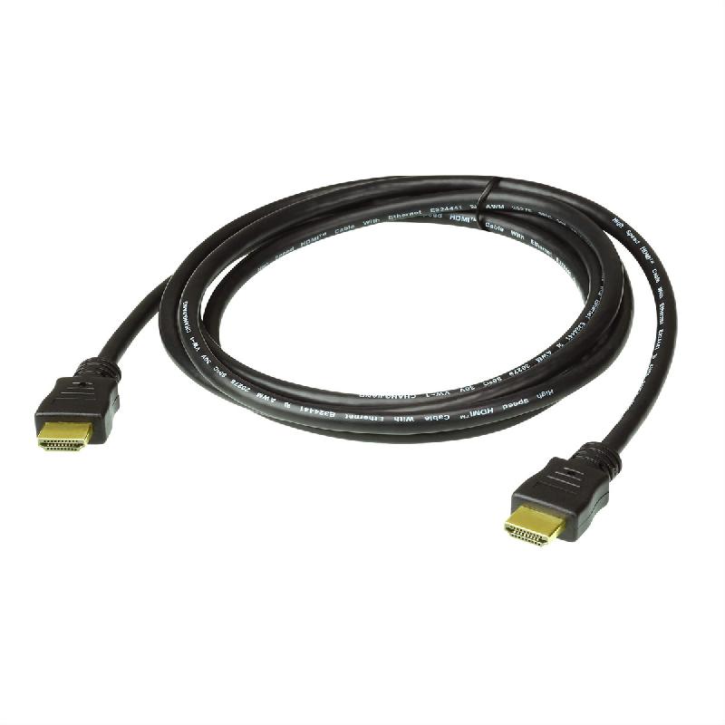 ATEN 2L-7D03H Câble HDMI True 4K haute vitesse avec Ethernet, noir, 3 m_0