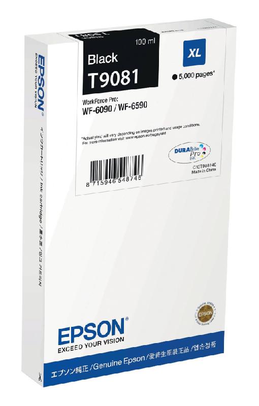 Epson T9081 XL Cartouche d'encre originale grande capacité C13T908140 - Noir_0
