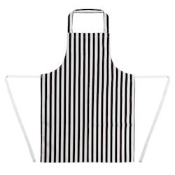 Whites Chefs Clothing Gastronoble Whites tablier à bavette blanc à rayures noires - multi-matériau A558_0