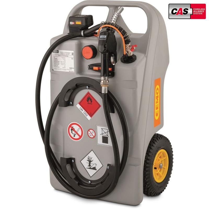 Caddy ravitailleur gasoil 100 litres - Centri SP30 12 V - Batterie et chargeur - ADR - CEMO - 11598F_0