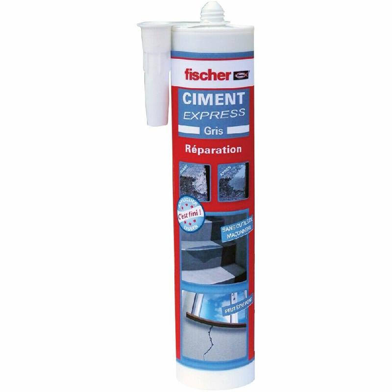 Ciment express Fischer cartouche 300ml - Couleur : Gris_0