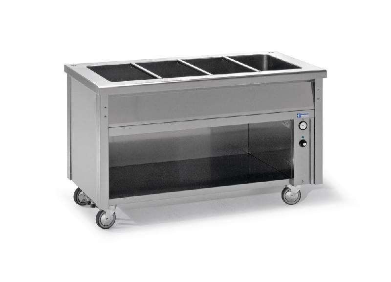 Élément bain-marie sur armoire ouverte 6gn 1/1 éléments bain-marie 2300x700xh900 - BT23_0