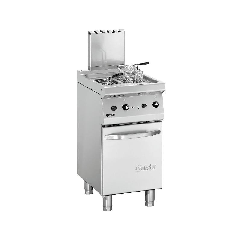 Friteuse inox double gaz 2 x 3 Litres, sur support fermé, 11 000 W, GAZ_0