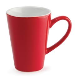 Mugs Latte Olympia Café rouges 340ml (lot de 12) - rouge porcelaine EQGL486_0