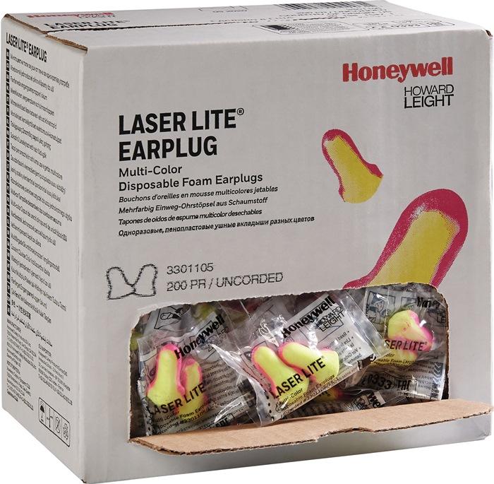 Bouchons antibruit Laser Lite EN 352-2 SNR 35 dB 200 paire/boîte HONEYWELL HOWARD LEIGHT_0