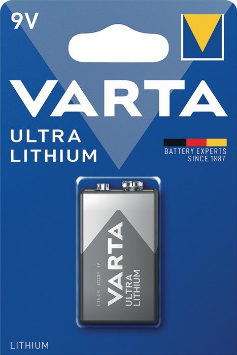 Batterie ULTRA Lithium 9 V 6LP3146 1150 mAh 6122 1 pièce/blister VARTA_0