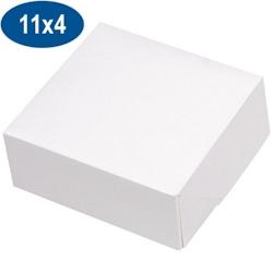 Firplast Boite pâtissière en carton blanche 11x4 cm - blanc 3700466000527_0