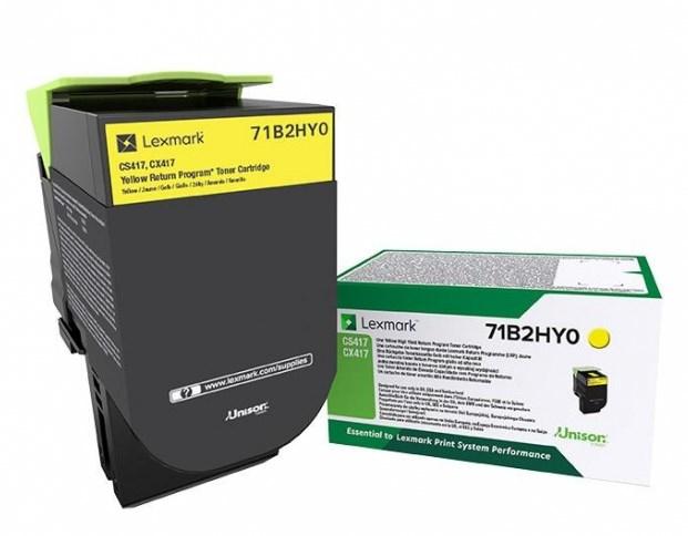 Lexmark 71B2HY0 Cartouche de toner Original Jaune 1 pièce(s)_0