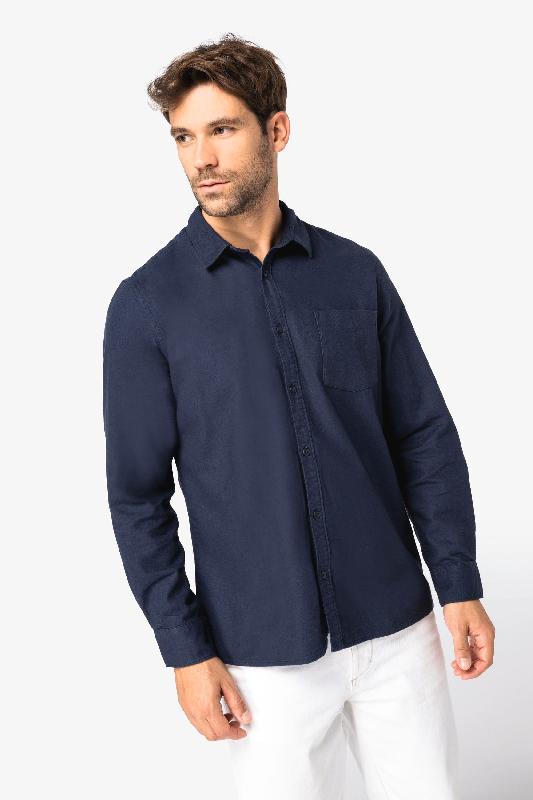 Chemise écoresponsable en flanelle homme -  Réf: NS520_0