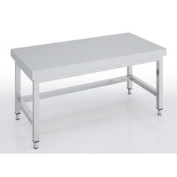 ERATOS Table De Soubassement Centrale Hauteur 600 - Profondeur 600 - Sans Etagere - 1300X600X600 - Livree Demontee MCSBD60-130 - Acier inoxydable 18/1_0