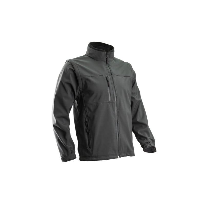 Veste Softshell - YANG 2/1 - 94% PES/6% EA + TPU membrane + Polaire - 310g/m2 - Gris - COVERGUARD | 5YANG_0