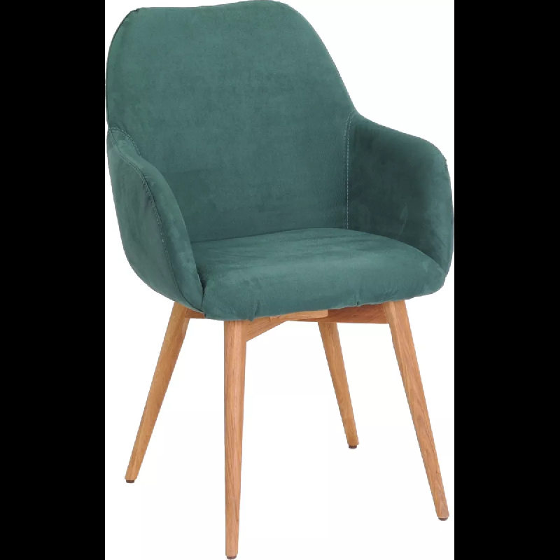 Fauteuil VOGUE chêne massif garni_0